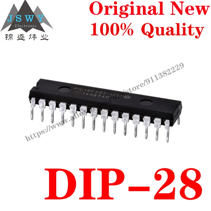 

Полупроводниковый 8-битный микроконтроллер, 10 ~ 100 шт, Φ/SP DIP-28, микросхема MCU IC для модуля arduino, бесплатная доставка PIC 18F252-I/S