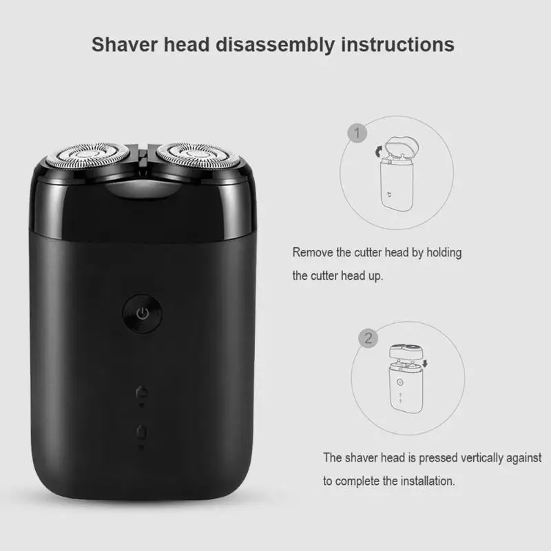 Xiaomi Mijia мужская электробритва бритва мини электрический триммер для бороды USB