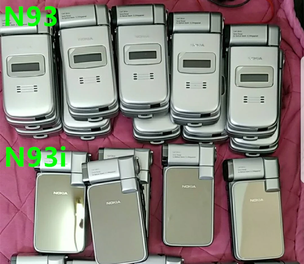 iphone 12 refurbished N93 Original Nokia N93 3G WIFI  3.15MP Camera Unlock Rotatable Cell Phones Free Shipping one year warranty iphone 11 refurbished