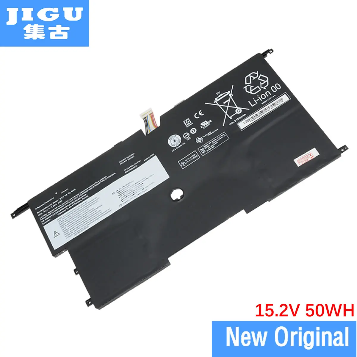 

JIGU 15.2V 51WH ORIGNAL Laptop Battery 00HW002 00HW003 45N1070 45N1071 FOR LENOVOFor ThinkPad X1 Carbon 3448 Series win8