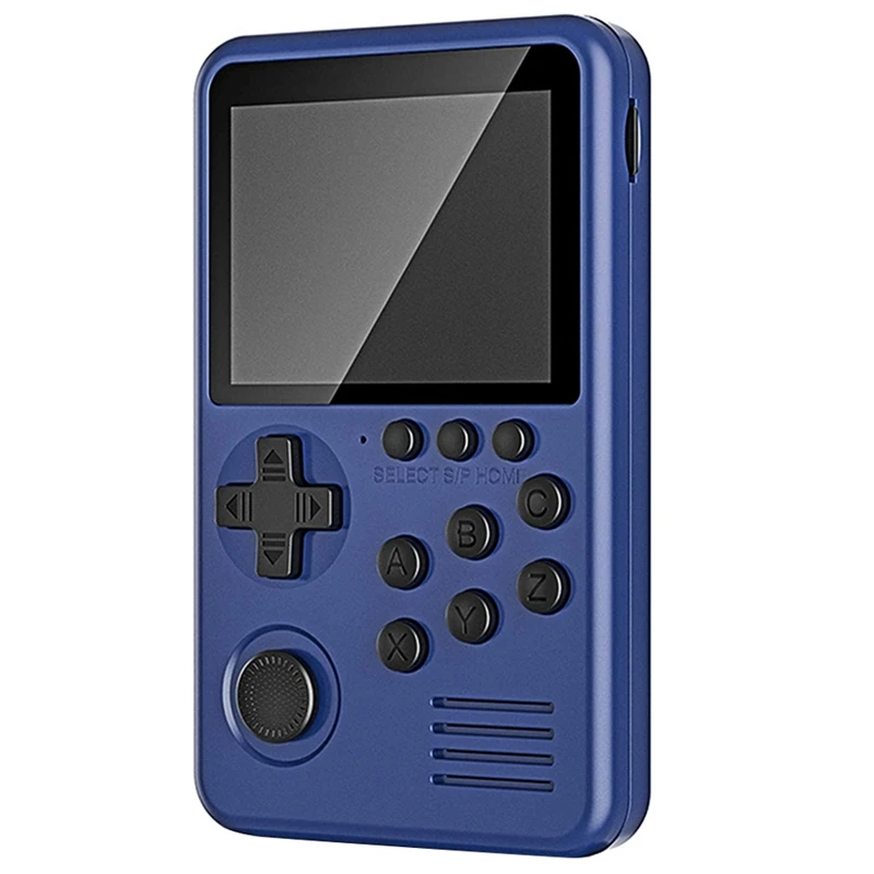 Children's Mini Game Console Blue Handheld Game Console M3S Upgraded Version of Portable Game Console Adjustable Console