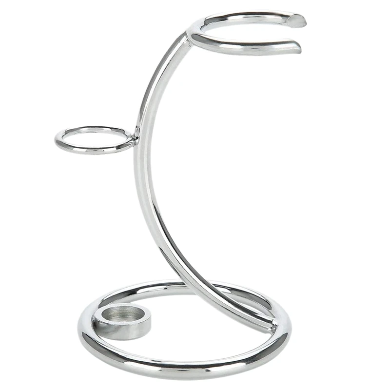 

Universal Shaving Brush Stand Simple Metal Safe Razor and Brush Holder Stand Shaver Kit Organizer for Men