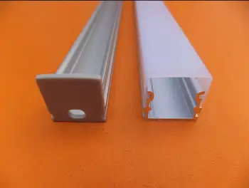 

Aluminium Profile fitted with OPAL PMMA cover for width up to 16mm led strips ceiling pendant hanging lighting