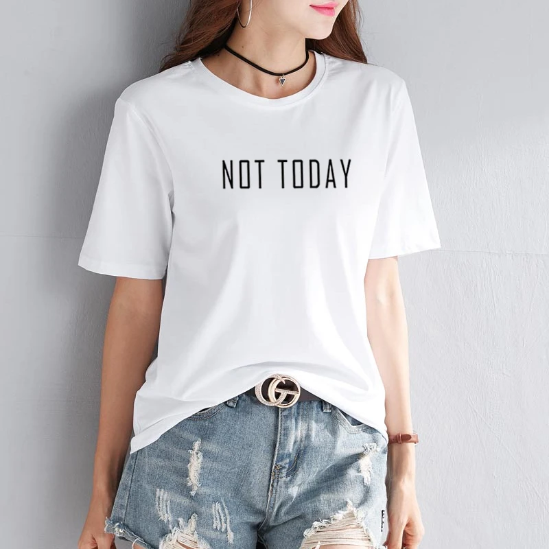 White Not Today толстовки женские забавные толстовка с рисунком пуловеры женские Harajuku модные спортивные костюмы с длинными рукавами Sudadera Mujer - Цвет: White