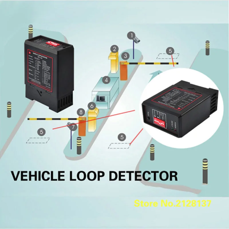 AC220v dual-channel ground sense PC232 ground sensor traffic induction loop vehicle detector signal control vehicle loop detecto