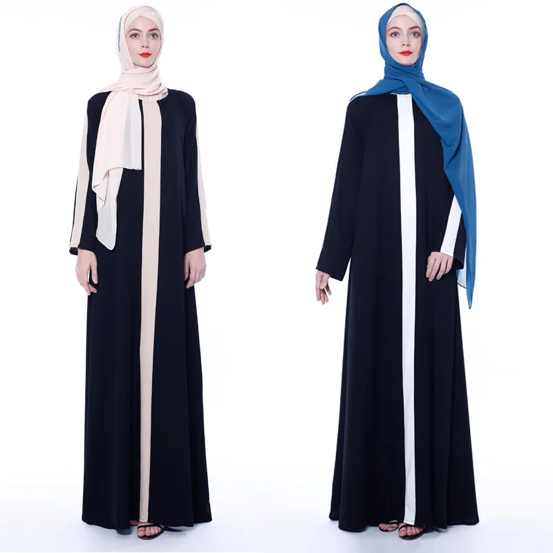 

Лидер продаж, хит, цветное мусульманское платье abayas, элегантные исламские длинные мусульманские платья, женская простая скромная одежда, одежда EID robes F2081