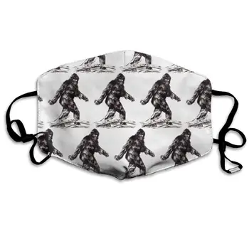 

Garde Art Studio Reusable Mask with Earloops, Bigfoot Sasquatch & Healthy Mouth Mask for Girls Boys Man Women Daily Outdoor