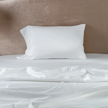 

20 Solid Colors 100% Egyptian Cotton Pillowcase Long staple cotton bedding pillow cover sham white purple satin pillow slip