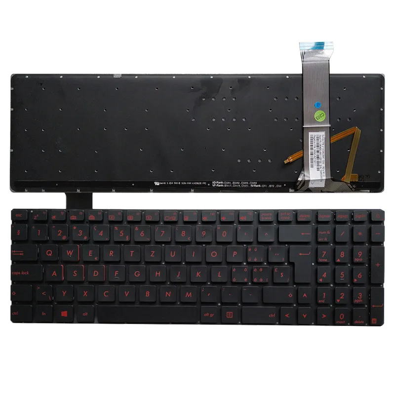 Клавиатура с подсветкой для ноутбука ASUS ZX50JX ZX50VW ZX50VX ZX70VW ZX70 ZX70V | Компьютеры и офис