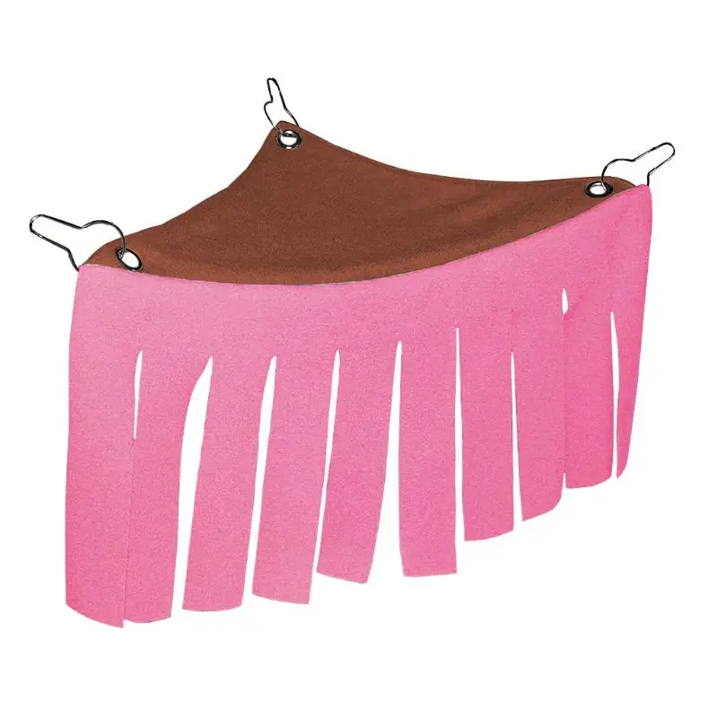 Розовый Small Pet Corner Hideout Guinea Pigs Ferrets Fleece Tent Hedgehogs Rabbits Toys 449E - Цвет: Розовый