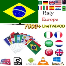 Южная Америка Iptv латино с Iptv Бразилия 1 год подписки бесплатно 7000 Бразилия Чили Португалия Европа Chs лучшие продажи в Бразилию