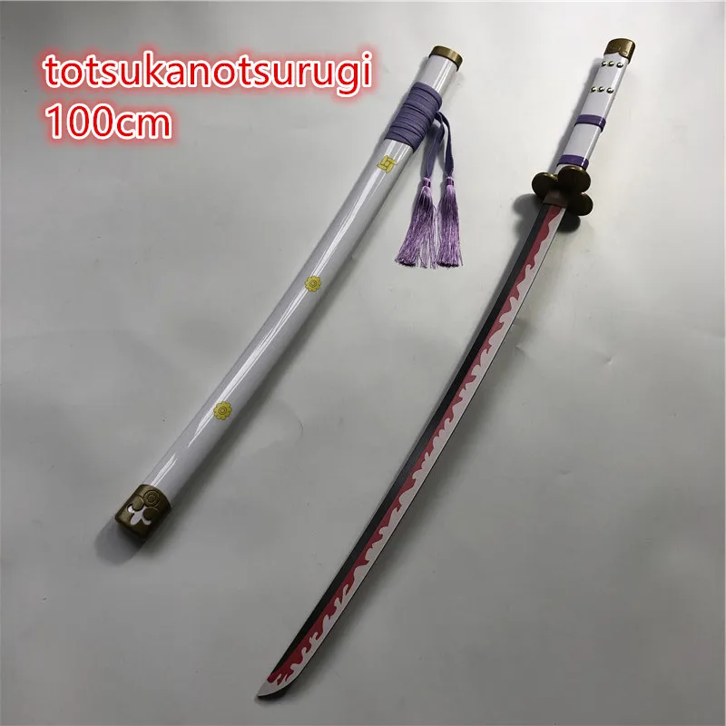 

Anime Cosplay 1:1 Kozuki Oden Totsukanotsurugi sword Zoro Sword Weapon Wood Ninja Knife Samurai Sword Prop Toys 100cm