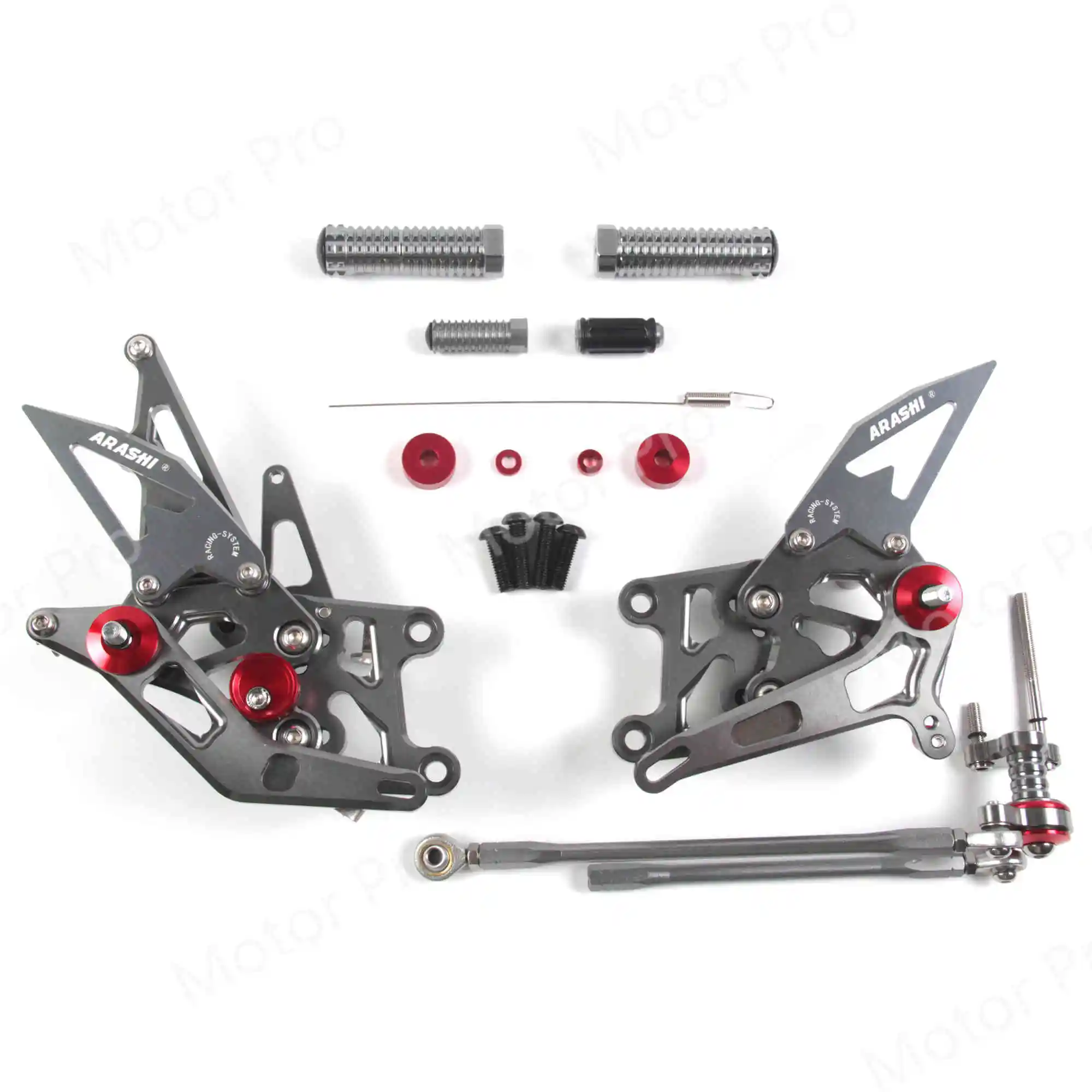 Регулируемые подножки для Honda CBR600RR 2009- аксессуары для мотоциклов подножки Rearsets CBR 600 RR CBR600 600RR 600CC золото - Цвет: 2.0 Gray