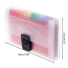 А6 Радужная расширяющаяся папка для документов и купюр 13 карманная школьная папка для аккордеонов L41E