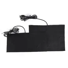 Подушечки с подогревом из углеродного волокна, USB куртка с подогревом, пальто, жилет, аксессуары, теплая задняя часть шеи, быстрый нагрев, 10*22 см/15*22 см