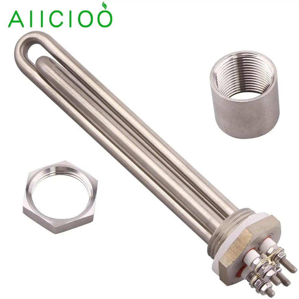 AIICIOO 1-дюймовый нагревательный элемент BSP/NPT 32 мм для солнечной энергии и ветрового