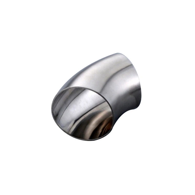 

O/D 34mm 304 Stainless Steel Sanitary Weld 45 Degree Elbow Pipe Fitting For Homebrew