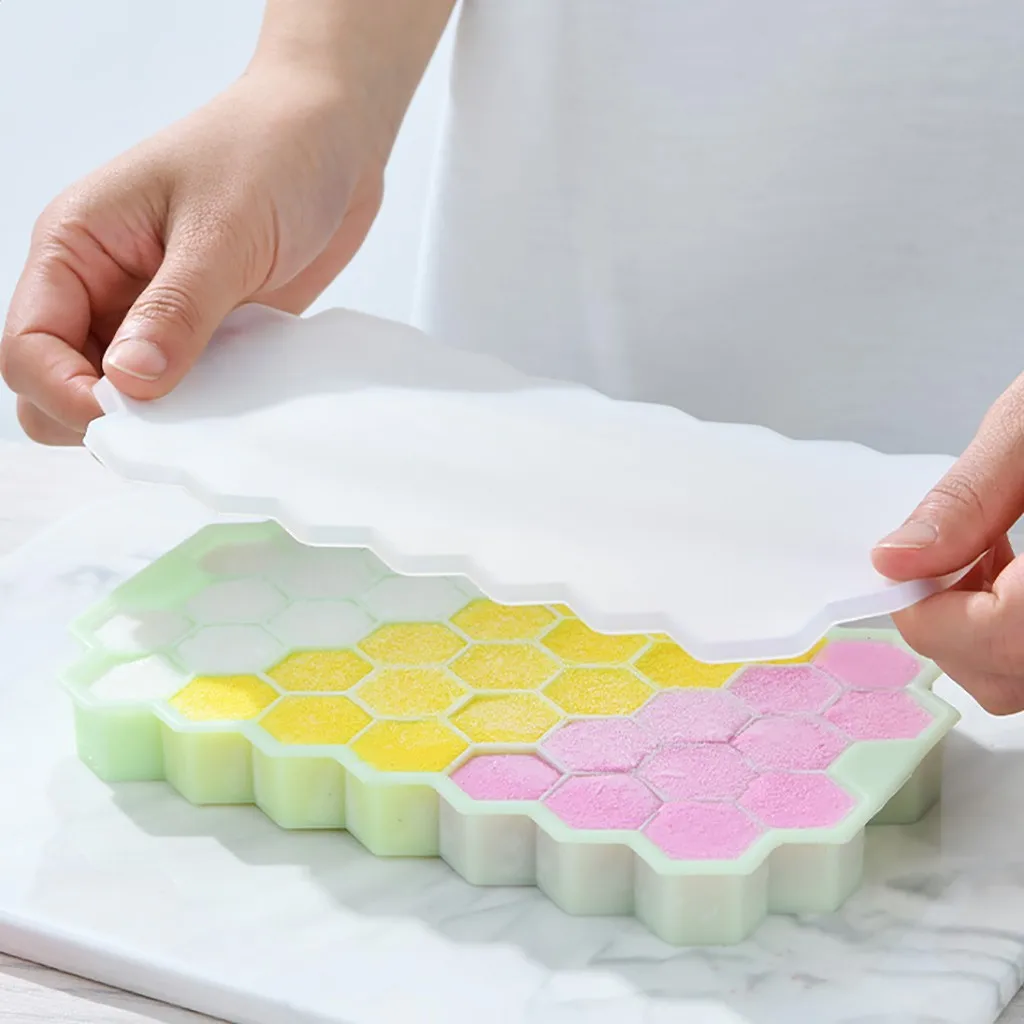 Faveolate Форма кубиков льда для приготовления лоток прессформы контейнеры хранения