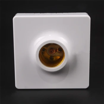 

AC250V 10A Surface Mounted Square E27 Light Socket Bulb Adapter Lamp Holder Conversion for LED Converter Lighting Accessory
