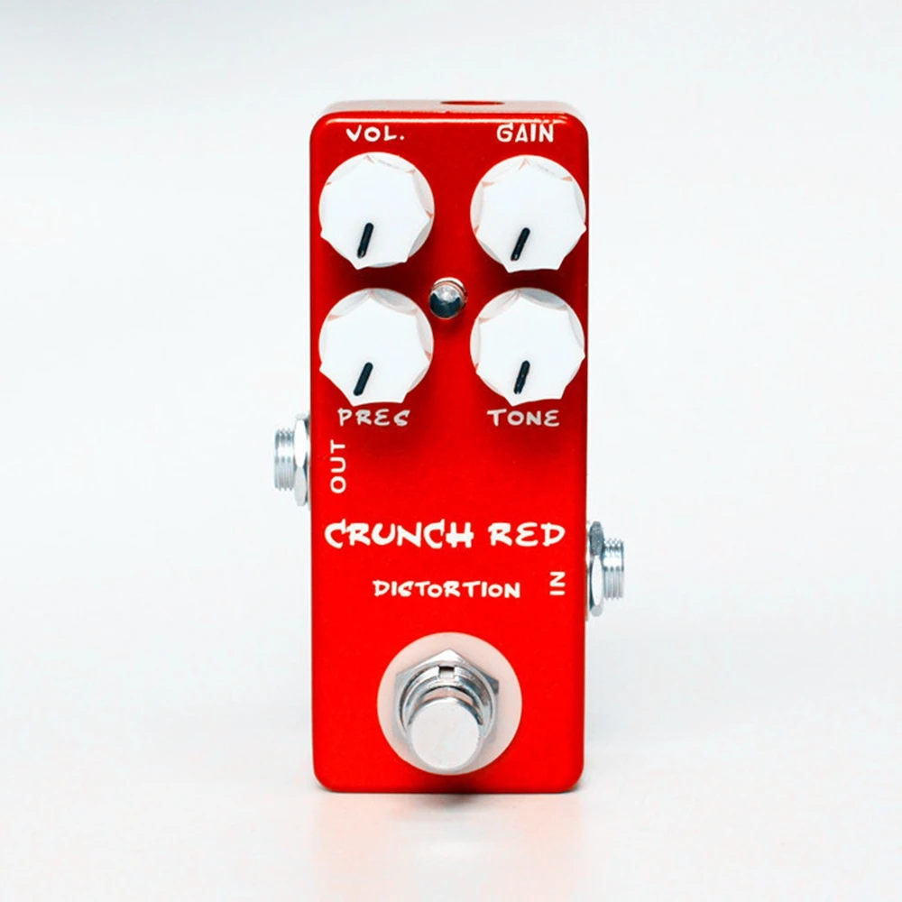 Description Picture 4 of itemMOSKY Crunch Red Mini Electric Guitar Distortion Effect Pedal True Bypass Full Metal Shell Guitar Parts & Accessories