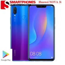 Global version HuaWei Nova 3i 4G LTE 6. 3 inch 2340x1080 24.0MP Fingerprint Dual Sim OTA Kirin 710 Octa Core Android 8.1 phone