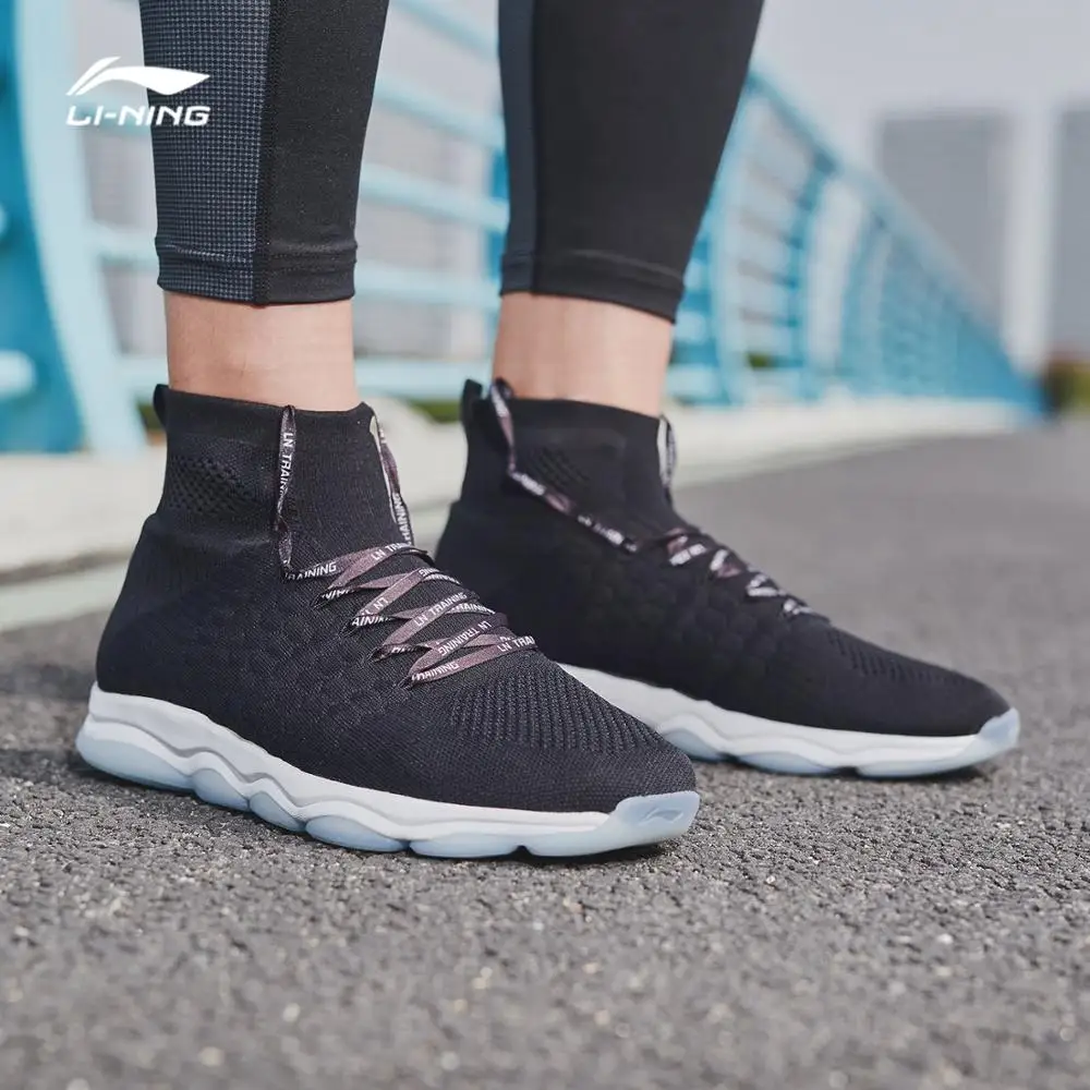 Мужская тренировочная обувь Li-Ning без BOUNDRY дышащая спортивная с высокой посадкой