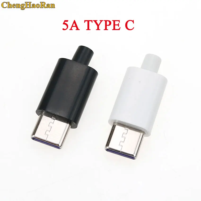ChengHaoRan 100 набор OTG USB 3,1 сварочный Штекерный соединитель типа C с печатной платой вилки 4 в 1 DIY адаптер золотое покрытие