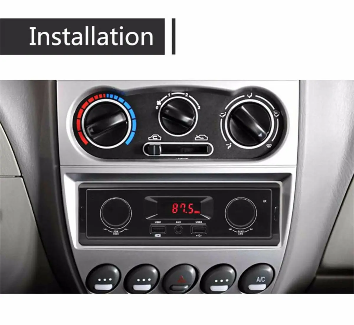 Авто радио SD/TF 12 в автомобильное радио Bluetooth 1 din стерео радио приемник MP3 мультимедиа Автомагнитола