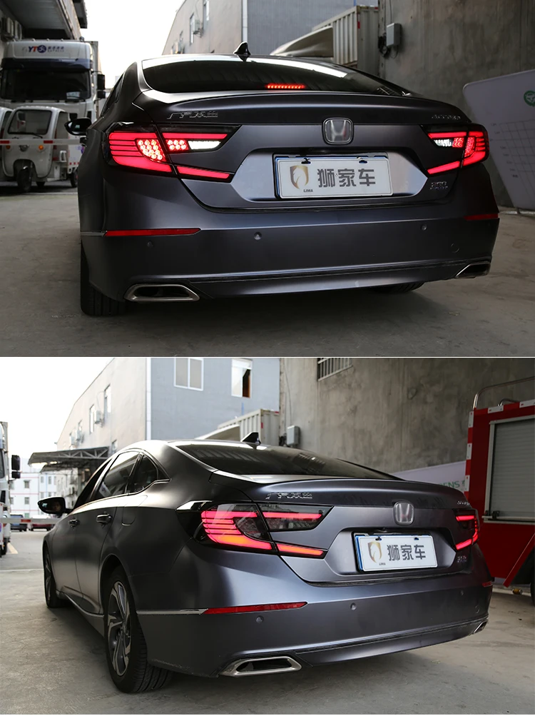 Автомобильный Стайлинг задний фонарь задние фонари для Honda Accord задний фонарь светодиодный DRL+ Динамический сигнал поворота+ тормоз+ задние фонари