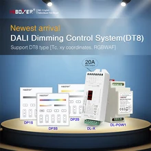 Miboxer dali escurecimento sistema de controle (dt8) 86 painel toque dali 5 em 1 led controlador dali bus fonte alimentação trilho din para lâmpadas led