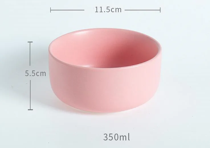 11.5 CM Bowl NIMITIME скандинавском стиле Керамическая пиала для риса Бытовая посуда миска для еды суповая чаша матовый салат маленькая чаша для выпечки обеденная чаша - Цвет: 11.5 CM Bowl