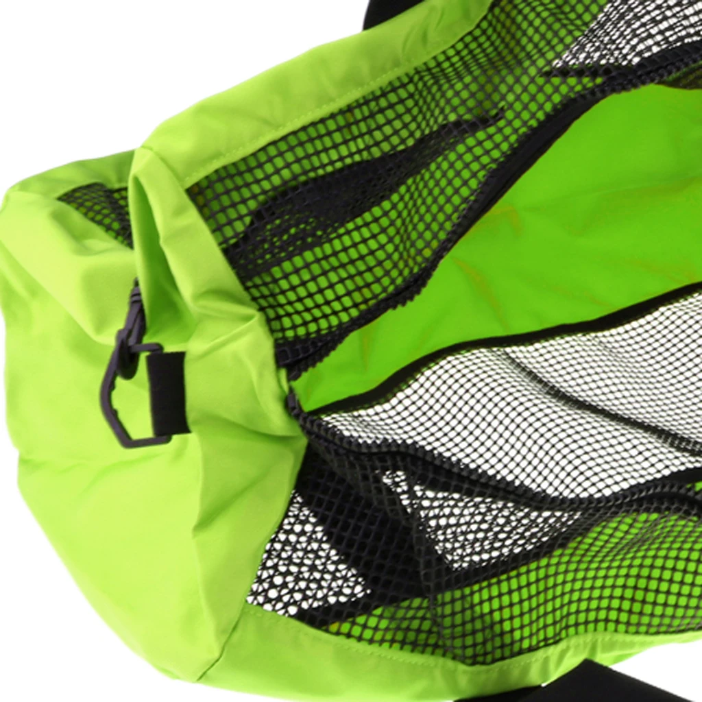 Durable Dive Mesh Duffel Bag Snorkeling Retractor Lanyard Holder Hook Carabiner for Diving Water Sports