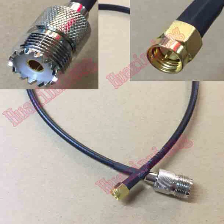 RF UHF гнездо SMA Штекер кабель SL16/SO239 до SMA-J RG58 отрезок провода расширения 20 см/30 см/50
