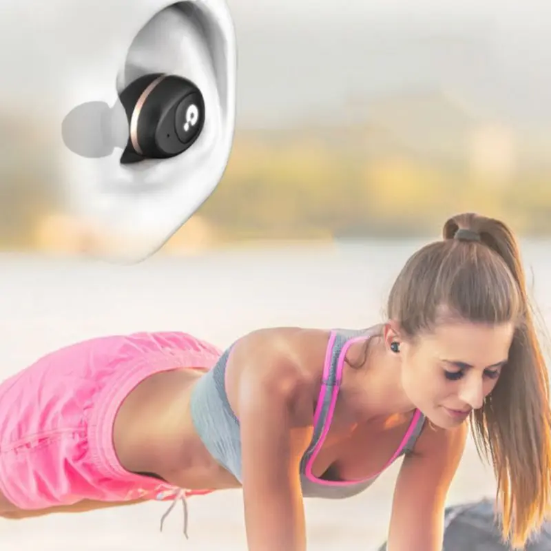 Wireless Buletooth Stereo Earphone TWS Wireless Bluetooth Technology APT X Lossless Sound With 500mAh Battery Box