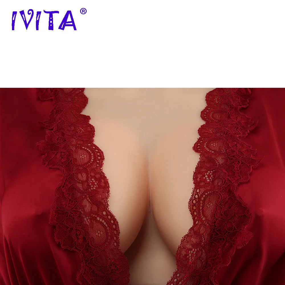 

IVITA Artificial Silicone Breast Form Fake Boobs Fashion Cosplay For Male to Female Crossdresser Transgender Shemale Drag Queen