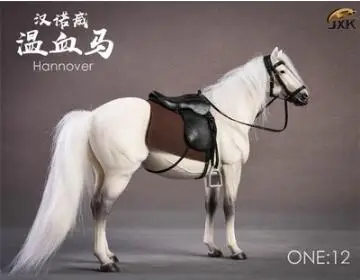 1/12 масштаб статуя животного JXK013 Ганновер лошадь warmbrod Пальмовая фигурка игрушки с жгутом Коллекционная Fit 6 ''фигурка куклы - Цвет: JXK013 C