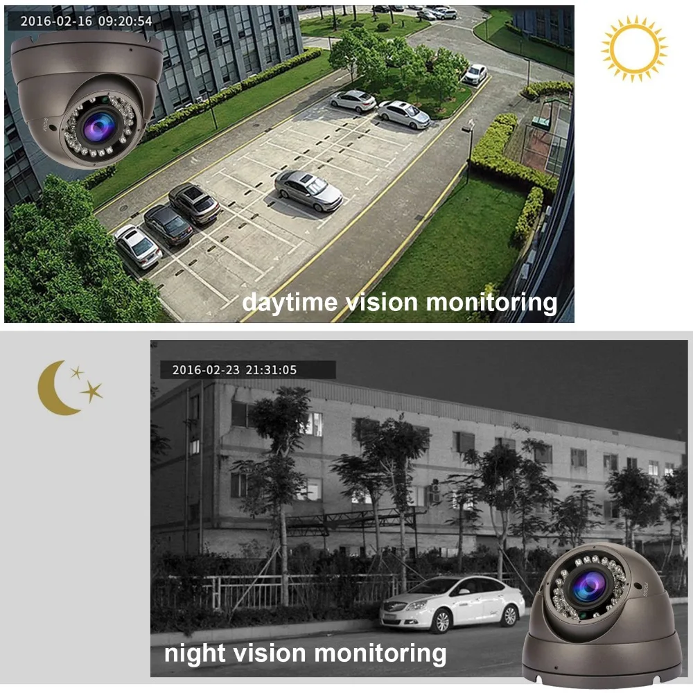 UniLook 2MP 1080P купольная камера безопасности 4в1(TVI/AHD/CVI/CVBS 960 H) 2,8 мм-12 мм варифокальный объектив Eyeball Cam IR 30 м AZ-AC3222B