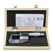 0-25 мм 0,001 мм Электронный микрометр метрический/дюймовый Твердосплавный Наконечник цифровой микрометр