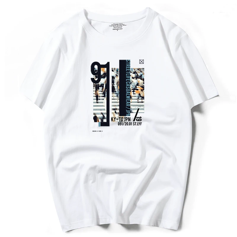 

2020 New Summer Leisure time T Shirt Mens t shirts Funny Print Tshirt Men Hip Hop 100% Cotton Streetwear Shirt men Tee Shirts 48