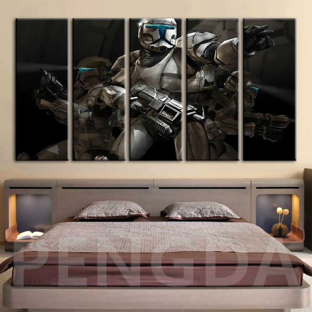 

Prints Poster Modern Canvas Home Decoration Movie Painting Star Wars Wall Artwork For Living Room Cuadros Modular Pictures Frame