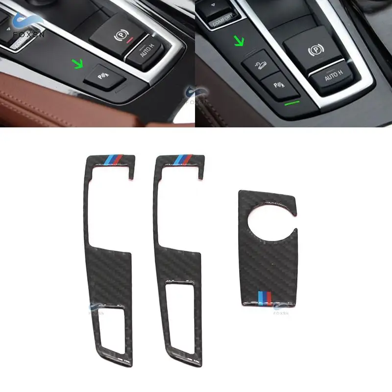 For BMW 5 Series GT F07 F10 X3 X4 F25 F26 Car Styling Carbon Fiber Gear Shift Panel Knob Cover Frame Trim | Автомобили и