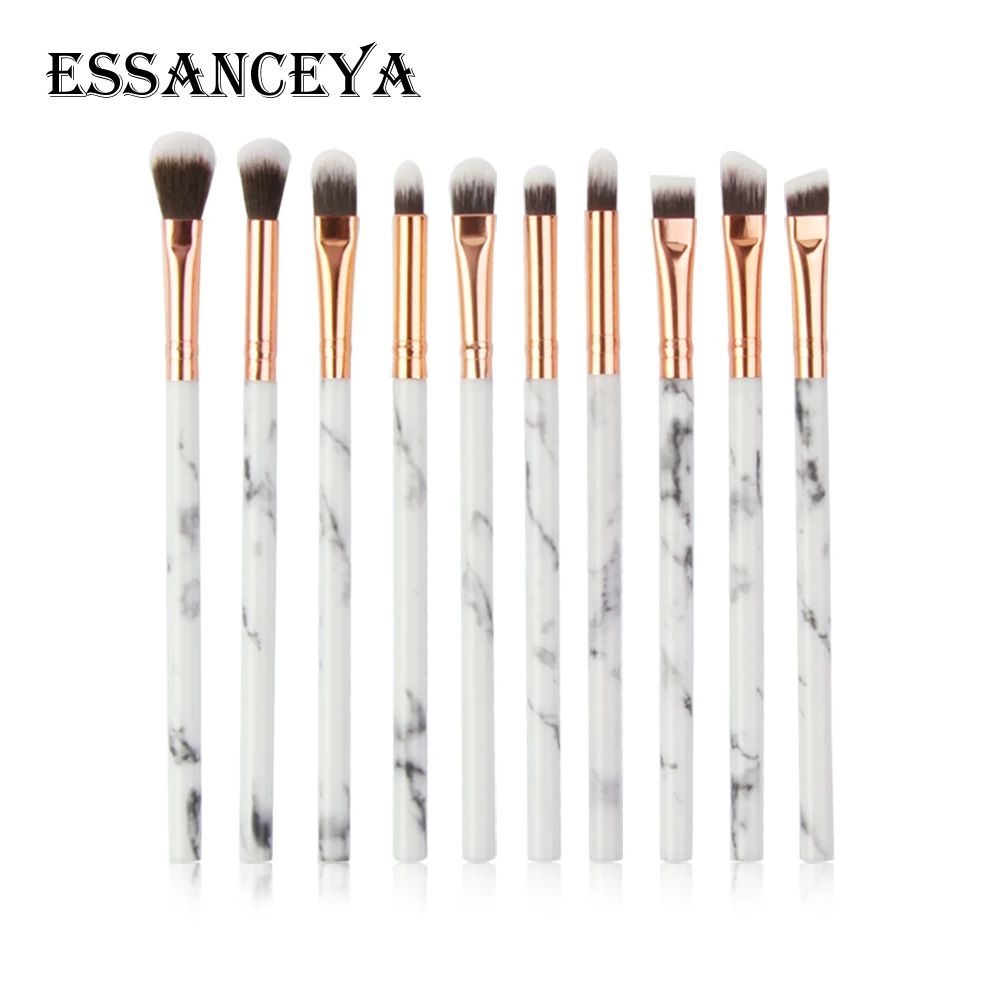 10PCS-gray ESSANCEYA набор кистей для макияжа 7/10 шт. многофункциональный макияж под макияж, кисть для консилера, кисть для теней Набор Мини Косметическая Кисть для макияжа инструмент - Handle Color: 10PCS-gray