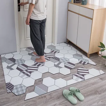 

PU Anti-Slip Entrance Doormat Home Dust-proof Door Mat Carpet Floor Mats For Outdoor Indoor Entrance Bathroom Shoes Scrape Rug