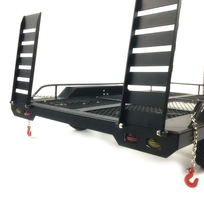 Металлический прицеп для 1/10 Rc Рок Гусеничный грузовик Trx4 осевой Scx10 90046 90047 Cc01 D90 D110