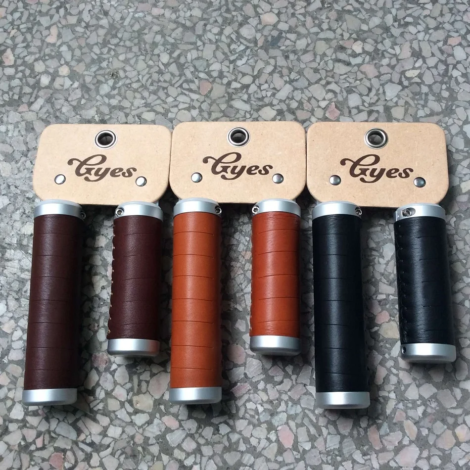 leather bicycle handlebar grips