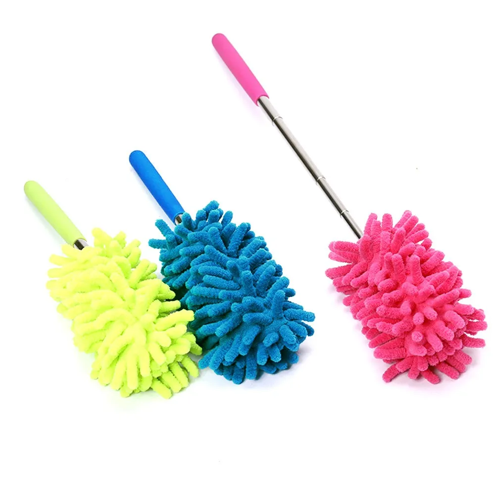 Щетка для мойки авто выдвижная ручка щетка для чистки телескопическая тряпка из микрофибры Выдвижная очистка домашний Автомобильный Очиститель Пылезащитная ручка