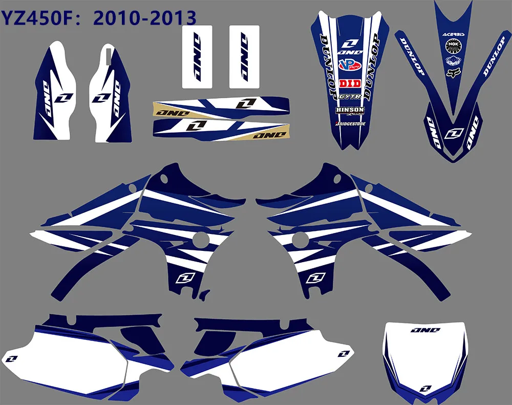 3M наклейки для Yamaha YZ450F 10-13, свободный изготовленный на заказ команда наклейки для Yamaha YZ450F YZF450 YZ 450F 450YZF 2010 2011 2012 2013