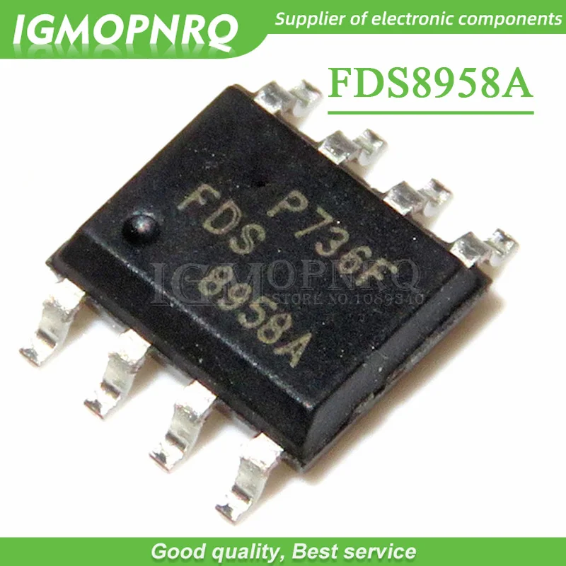 5pcs New FDS8958A SOP-8 FDS8958 8958A PowerTrench MOSFET