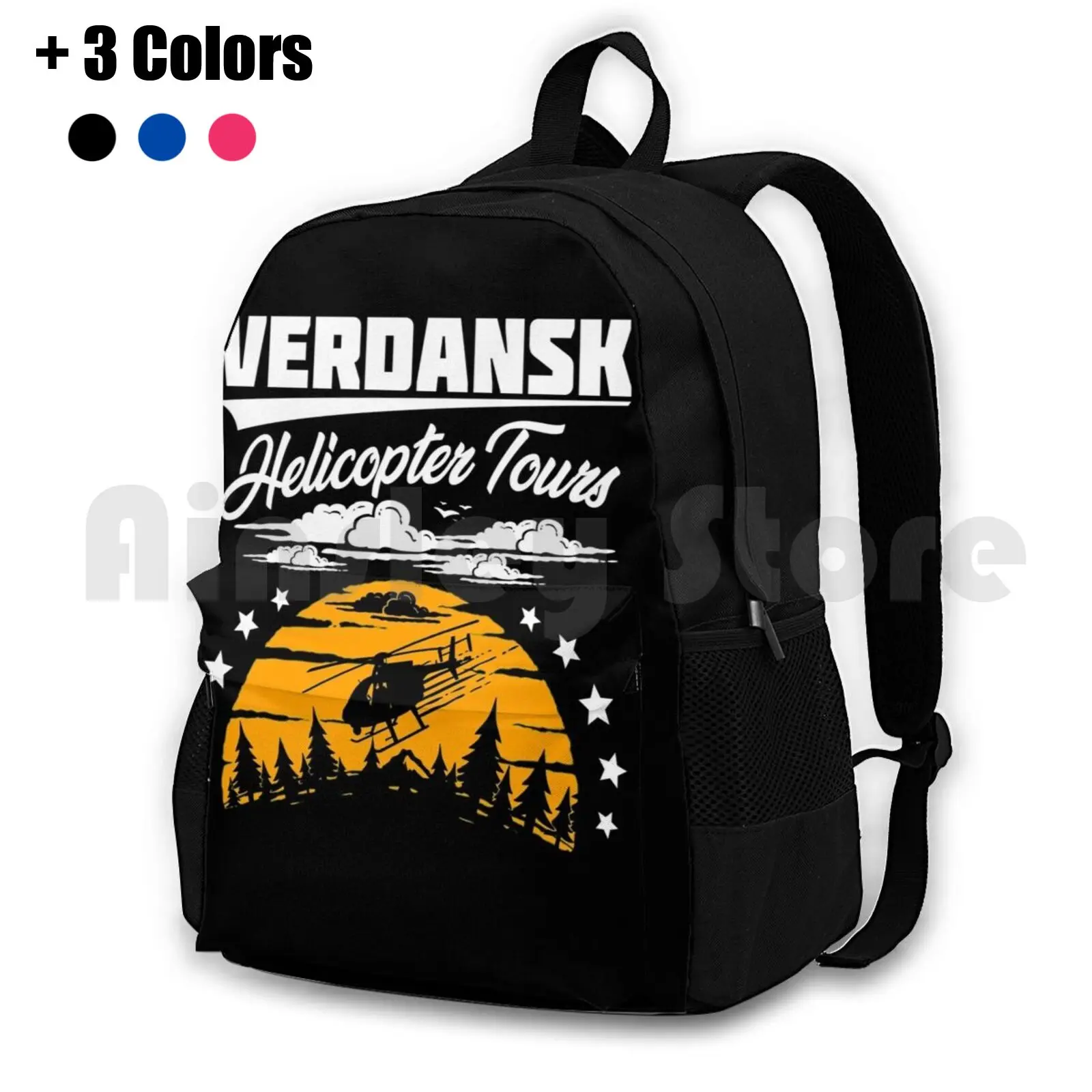 Warzone / Verdansk Elicottero Tour Escursionismo All'Aperto Zaino Equitazione Arrampicata Borsa Sportiva Gamer Gaming Esports Warzone Ps4 Xbox Pc