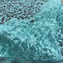 y02#5 ярдов/партия синий узор ветви клееный блеск печати французский тюль сетки кружева для шоу/свадьба/вечернее платье/вечерние